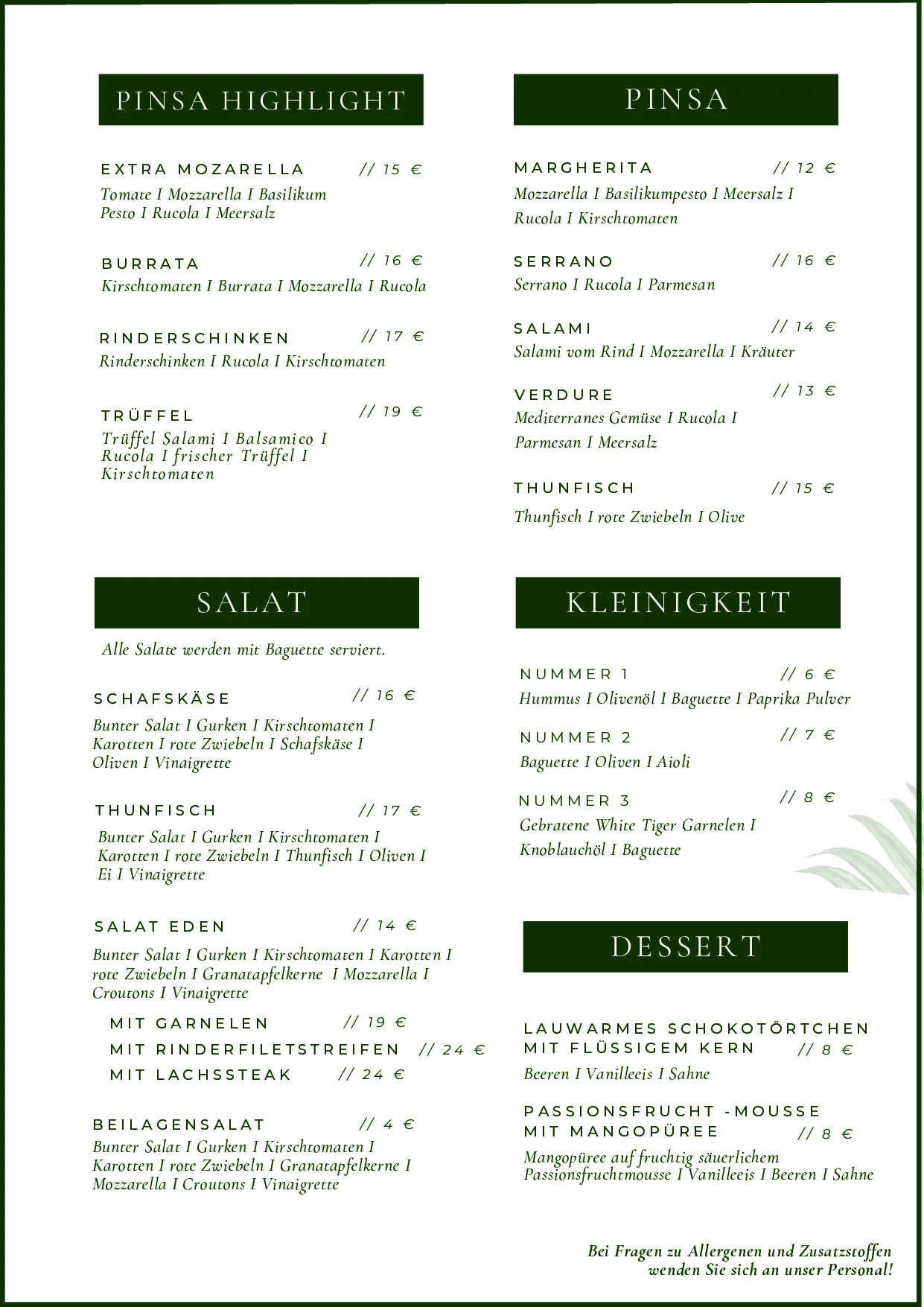 Eden01 Speisekarte Seite 2